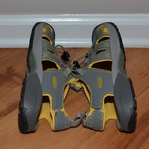 Keen Turia Sport Women's Gray/Yellow Waterproof Leather Water sandals 10.5 - Picture 5 of 8